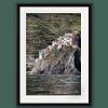 Black framed artistic print of Manarola in Cinque Terre, Italy, city over the sea. By Photographer Scott Allen Wilson.