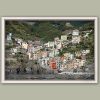 White framed artistic print of a landscape in Rio Maggiore, Cinque Terre, Italy. Shot by Photographer Scott Allen Wilson.