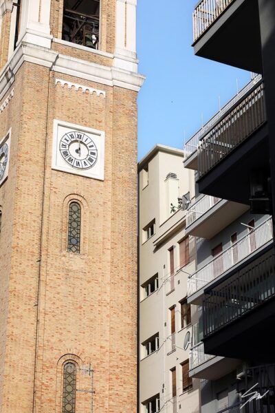 Print of a clock tower in Pescara, Italy. By Photographer Scott Allen Wilson.