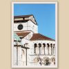 A white framed print of the Dome of Lucca in Italy. By Photographer Scott Allen Wilson.
