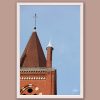 A white framed print of the sanctuary of the Sacred Heart of Jesus in Torino, Italy. By Photographer Scott Allen Wilson.
