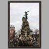 An ebony framed print of the sculpture of Piazza Statuto in Torino, Italy. By Photographer Scott Allen Wilson.