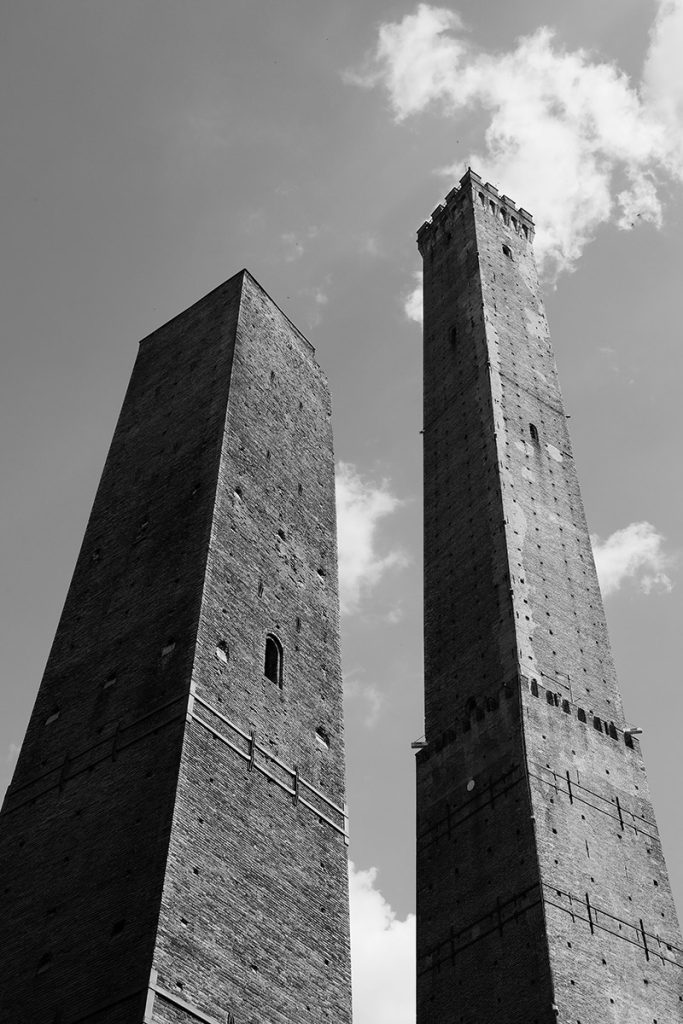 leaning towers in Bologna