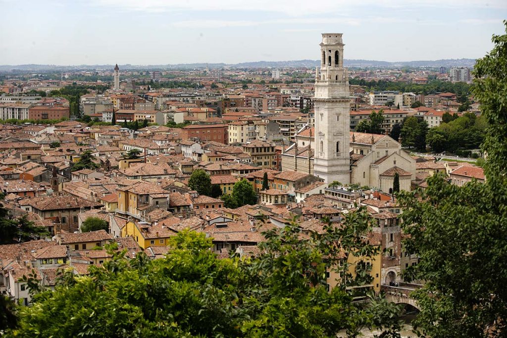 hillside above Verona, Italy