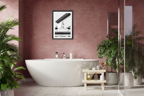 Travel print Pavia inspired by the quiet geometry and elegance of historic Italian architecture.