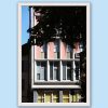 Framed fine art print showcasing urban architecture, contrast, and layered design in Italy.